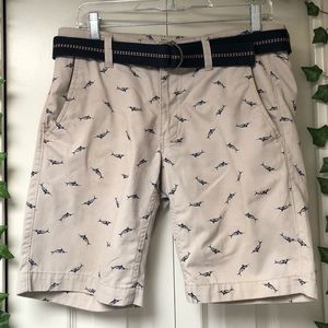 White Business Casual Shorts